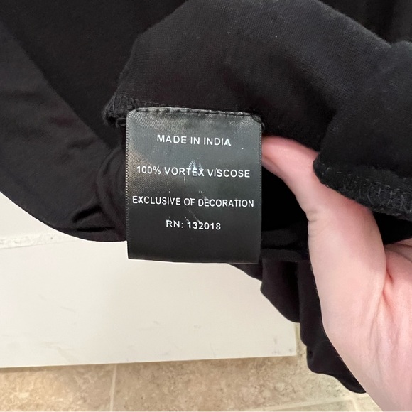 L black Improvd cowl neck tank sleeveless drape deemulmester Rick Owens - Picture 4 of 7